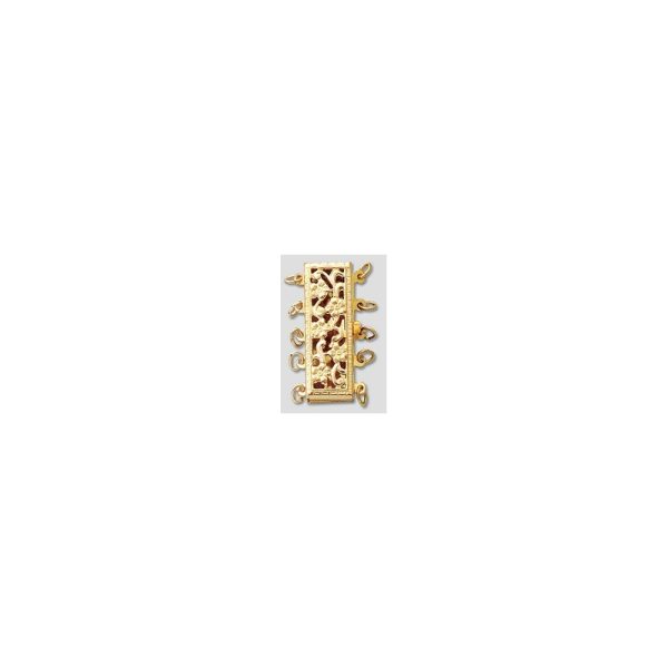 Broche calado rectangular