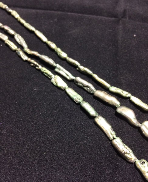 Perla rama vertical color verde