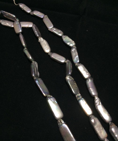 Perla rama vertical color gris