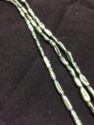 Perla rama vertical color verde