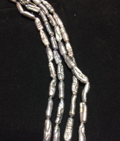 Perla rama vertical color gris claro