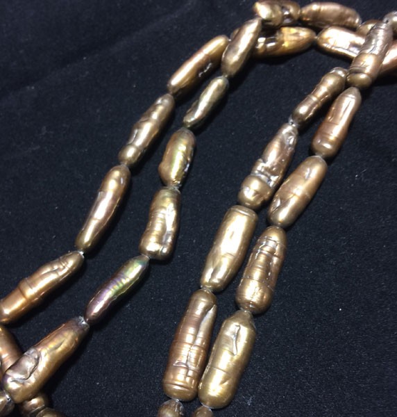 Perla rama vertical color café cobrizo