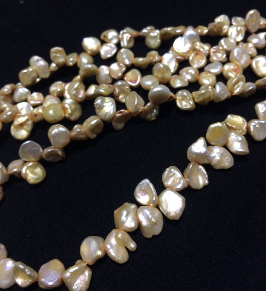 Perla kashy color golden orange, 5mm