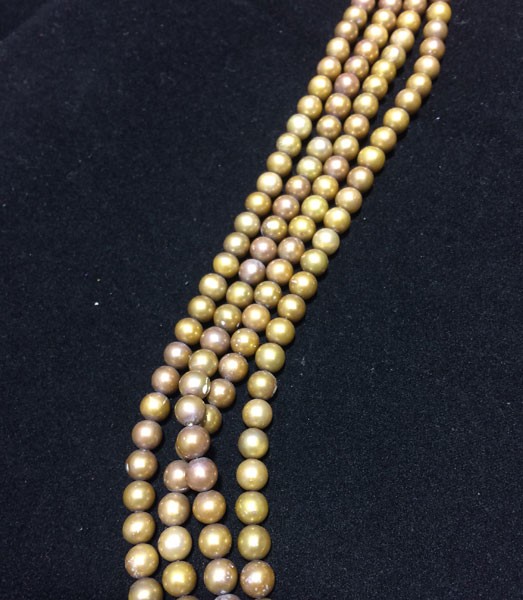 Perla bolita color café, 5mm