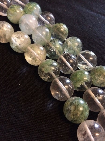 Piedra agata bolita musgo lisa, 16mm