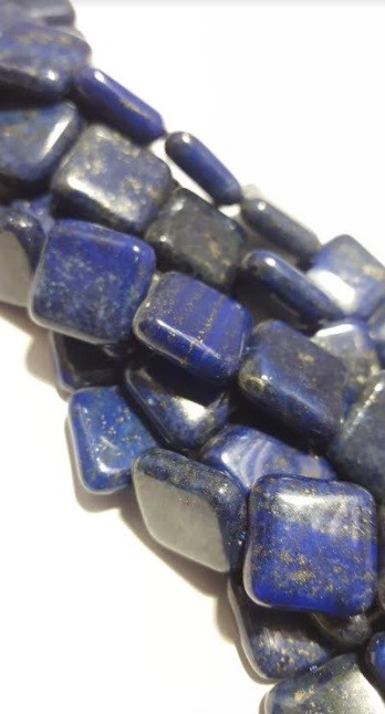 Lapislázuli cuadrada plana 16x16x5.5mm