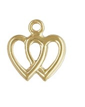 Chiche corazón doble 10x9mm