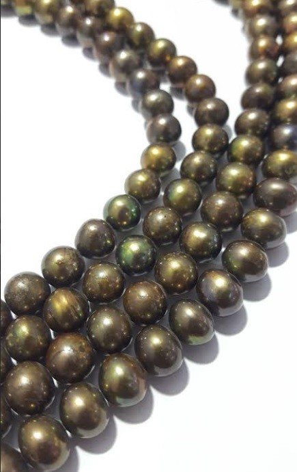 Perla Verde Natural 12mm