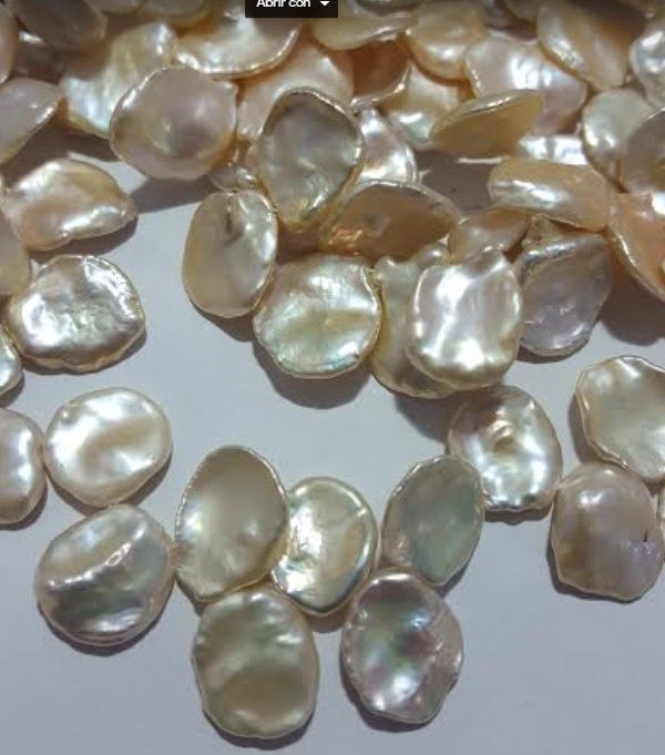 Perla Keshi cultivada rosa