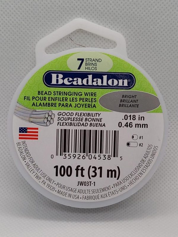 ALAMBRE ACERADO PLATEADO BEADALON 46mm