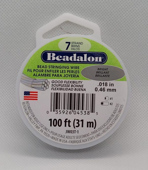 ALAMBRE ACERADO PLATEADO BEADALON 46mm