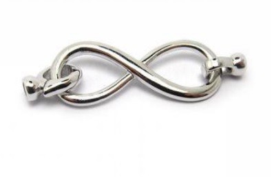 BROCHE INFINITO LISO CON CASQUILLA