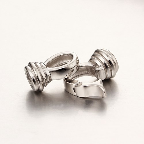 BROCHE DISEÑO ARGOLLAS CON CASQUILLAS