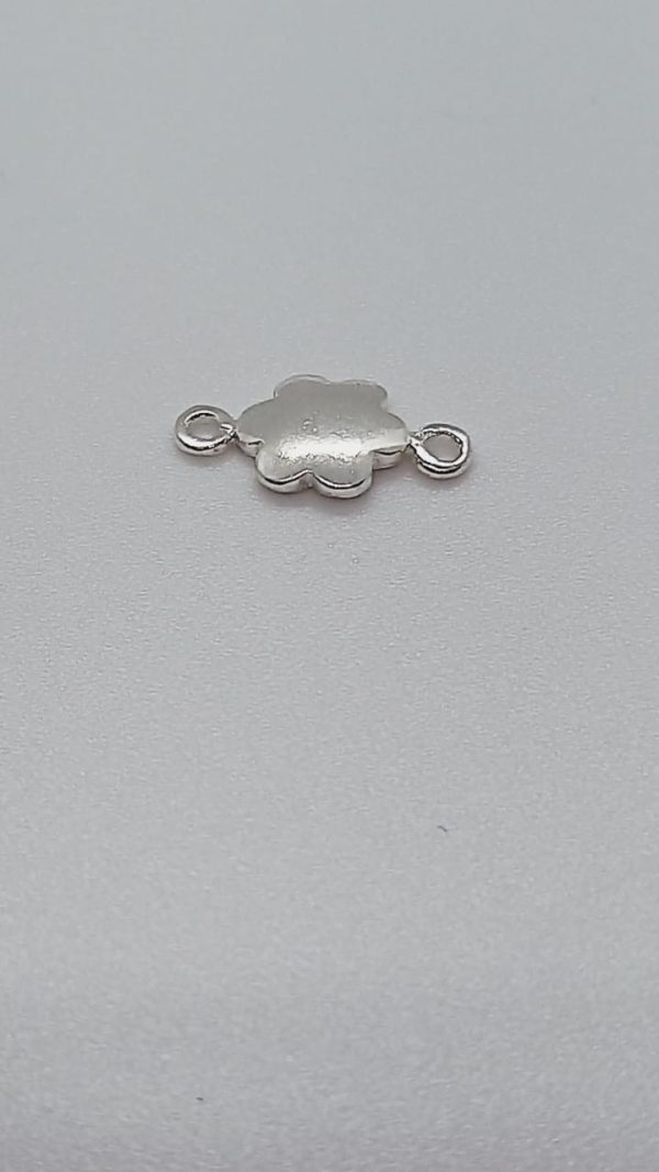 Flor doble argolla lisa AG